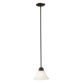 514513 Design House 044923298083 Millbridge Traditional 1-light Indoor Dimmable Mini Pendant With Alaba