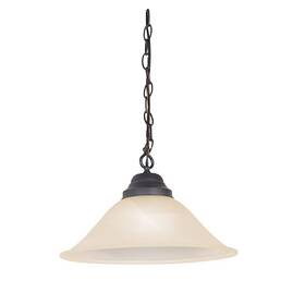 517664 Design House Millbridge Pendant Light Oil Rubbed Bronze Finish Alabaster Glass Shade Dimma