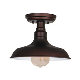 519884 Design House Kimball 1-light Textured Coffee Bronze Indoor Ceiling Mount