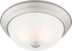 1257s-pw-w Designers Fountain 2-light Flush Mount Ceiling Light 11 Inch Lighting Fixture F