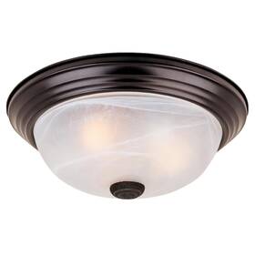 A6s2xcy7j Designers Fountain 13 Inch Flush Mount Ceiling Light 2-light Alabaster Shade Bronze