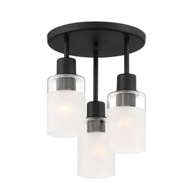 Designers Fountain D236m-sf-mb Cedar Lane 3-light Semi Ceiling Light 11 Inch Fixture