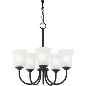 D278m-5ch-mb Designers Fountain Bronson Chandelier Matte Black