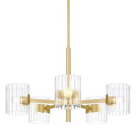 D284c-5ch-bg Designers Fountain D284c-5ch Aries 5 Light 28 Inch W Chandelier - Gold
