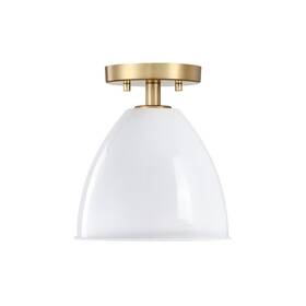 D300m-sf-bg Designers Fountain D300m-sf Biba 9 Inch W Semi-flush Ceiling Fixture - Gold