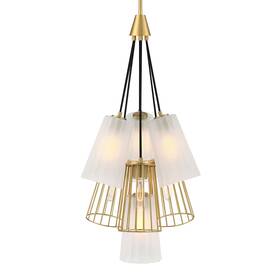 D328m-7ch-bg Designers Fountain D328m-7ch Liana 7 Light 18 Inch W Chandelier - Gold