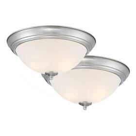 D333m-13fm-bn2 Designers Fountain Flush Mount Ceiling Light 2-pack 13 Inch Led Frosted Glass Lighting Fixture