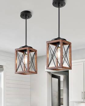 Hhpl05a Dewenwils 2 Pack Farmhouse Pendant Light Metal Hanging Fixture