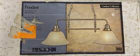 505453 Dhi Acquisition Corp. Design House Catalina 2-light Pendant Satin Nickel Indoor Ul Hardwired