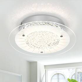 Dhk Wot 788391089315 Crystal Flush Mount Ceiling Light Led Lights For Bedroom Dimmable Glass