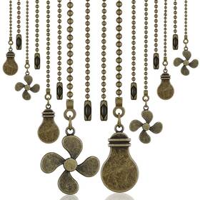 Ud-dingion-9651 Dingion 8 Pieces Bronze Ceiling Fan Pull Chain Extension 12 Inch Ceili