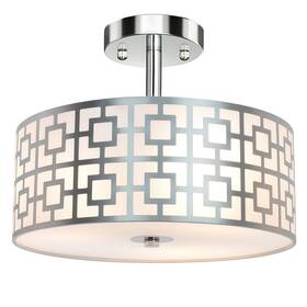 Dinglilighting 011467285628 Dllt Flush Mount Ceiling Light Modern 3-light Brushed Nickel Kitchen F