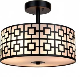 Wscl30-b Dinglilighting Dllt Flush Mount Ceiling Light Modern 3-light Semi Fi