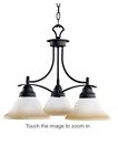 1844dbk Distressed Glass Pomeroy Finish Sunset Chandalier Marble Black 3lt