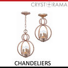 6760-dt Distressed Lighting Twilight 3 Light Chandeliers Garland Crystorama