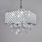 Dl11712i4ls Chrome Finish Square Metal And Crytal Shade Crystal 653020429858