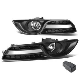 Fl-ztl-213-ch Dna Motoring Fog Light With Switch Driver And Passenger Side Enha