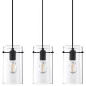 3060-3244 Doraimi Lighting 1 Light Modern Kitchen Island Pendant 5.7 Inch 3 Pack Clear Glass Shade