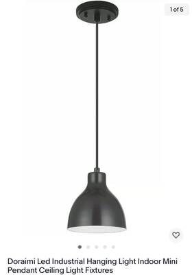 Doraimi Lighting 717057914029 Led Industrial Hanging Light Indoor Mini Pendant Ceiling Fixtures