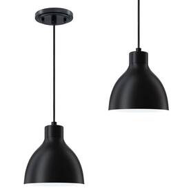 Doraimi Lighting 729530060796 2 Pack Single Kitchen Island Mini Metal Drum Pendant Light Industrial Hanging Ce