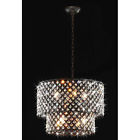 Double Antique 8-light Chandelier Bpd-45kb Bronze Crystal