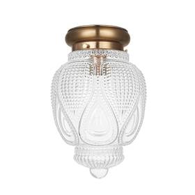 Dsmjfu 757173497174 Semi Flush Mount Ceiling Light Gold Hallway Fixture Globe Glass Close