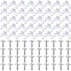 Dunzy-mx-0848 Dunzy Recessed Light Clips 40 Pcs Retrofit Downlight Housing Silver Metal Self