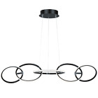E24726-bkpc E24726 Ringer Wide Led Chandelier 845094082828