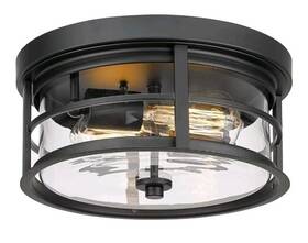 Fma1413-bnk Eapudun Flush Mount Ceiling Light 12inch 2-light Metal Close To