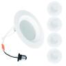 12.5w Ecoeler 4pack 5/6 Inch Led Recessed Lighting Dimmable Downlight