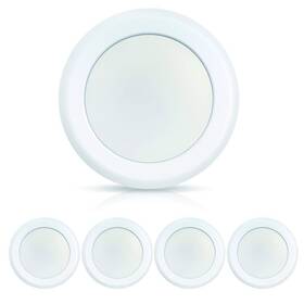 16.5w Ecoeler 712179210431 6 Inch Dimmable Led Disk Light 1000lm 3000k Warm White Low Profile Flush Mount