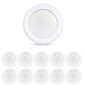 16.5w Ecoeler 712179210981 6inch Led Flush Mount Disc Light Dimmablel Ceiling Lighting Fix