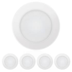 Ecoeler 712179211070 4 Inch Led Dimmable Disk Light Aluminum Baffle Trim 4000k Cool White 650lm