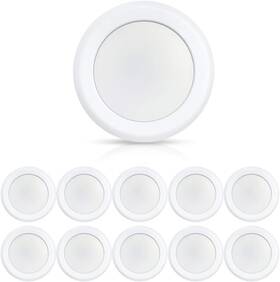 16.5w Ecoeler Cdr4 6inch Led Flush Mount Disc Light Dimmablel Ceiling Lighting Fixtur