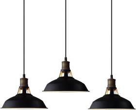 T2926du-3 Ecopower Lighting Claxy Industrial Metal Barn Pendant Light 3 Pack Hanging Lighti