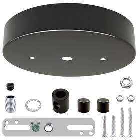Ecudis 190949823096 Chandelier Canopy Kit 5 1/8 Ceiling Lighting Modern Steel Black