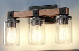 Hhvl02g Edishine New Bubble Glass Farmhouse Vanity Light