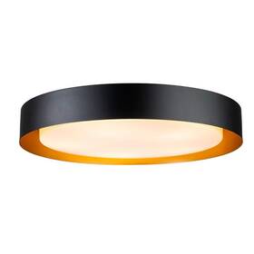 81010000039408 Edislive Victor 23.6 Inch 5-light Minimalist Black Flush Mount