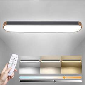 Edislive Ylc002195-gray-40 Dimmable Led Ceiling Light With Remote Control 37.4 Inch 3000k-6000k Flush