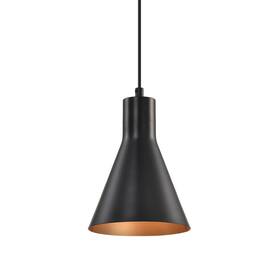 Epj3748bkgd Edvivi 1-light Pendant Light Modern Farmhouse Matte Black And Glod Ceiling Wit