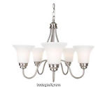 Efg8195l-2 Electric Nickel Brushed 5-light Chandelier Commercial Reversible
