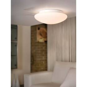 Eglo 008606108541 Ella Ceiling Light With White Finish And Opal Glass