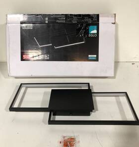 204052a Eglo Milanius 20.5 Inch Matte Black Integrated Led Flush Mount