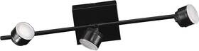 204761a Eglo Armento 3 Light Fixed Track Black -