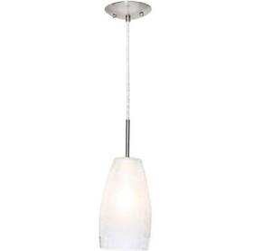 20599a Eglo Crash 1 Light Matte Nickel Hanging Ceiling Pendant