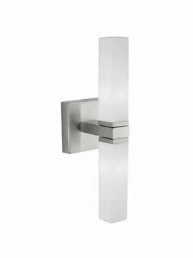 88284a Eglo I-4. Palermo 2 Light Vanity Matte Nickel/opal Frosted -