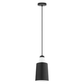 96801a Eglo Black/white Tabanera Single Light 6-1/4 Inch W Mini Pendant
