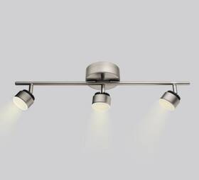 201452a Eglo Lighting Armento 1 Collection 3-light Satin Nickel Dimmable Integrated Led Adjustable