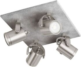 95744a Eglo Lighting Praceta 10.25 Inch 20w 4 Led Sqaure Track Light