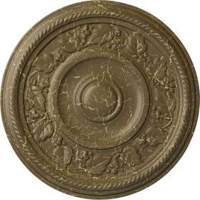 Cm16tymmc Ekena Millwork 192770052614 Tyrone Ceiling Medallion 16 1/8 Inch Od X 3/4 P Fits Canopies Up To 6
